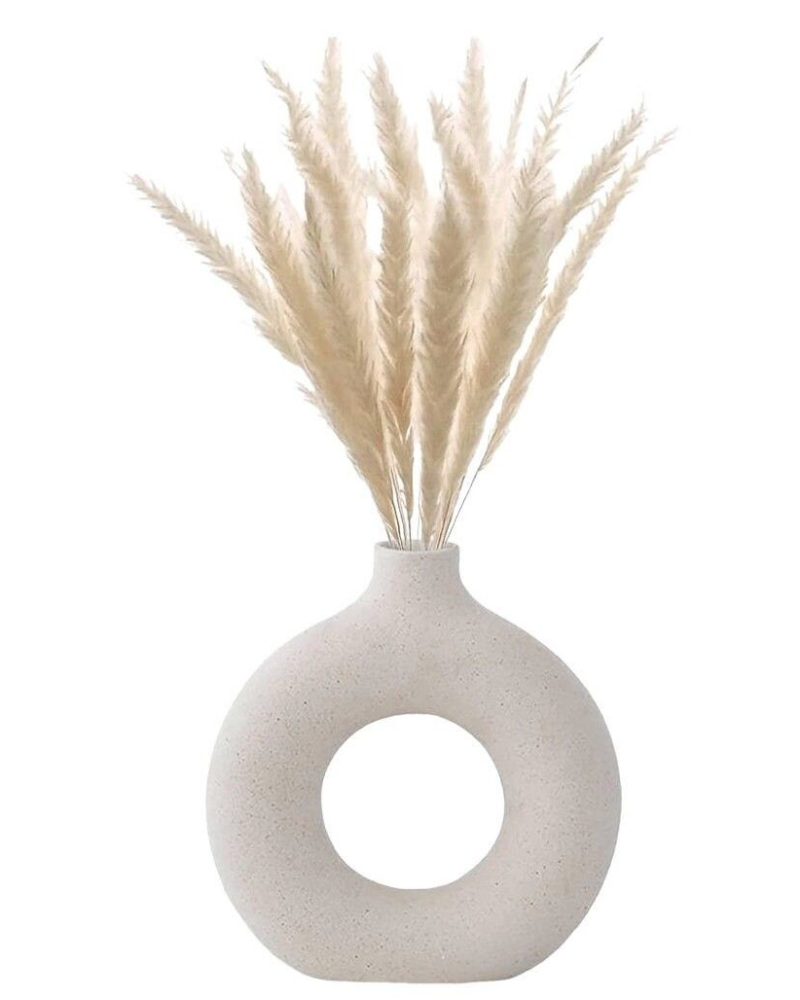 Vase Soléa en gypsum 20-25 cm | Décoration moderne
